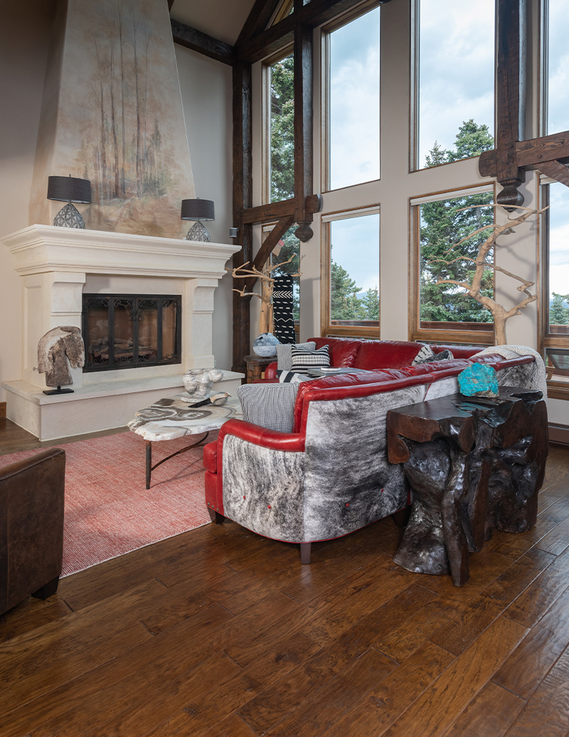Western Style Furniture In A Mountaintop Retreat The Arrangement