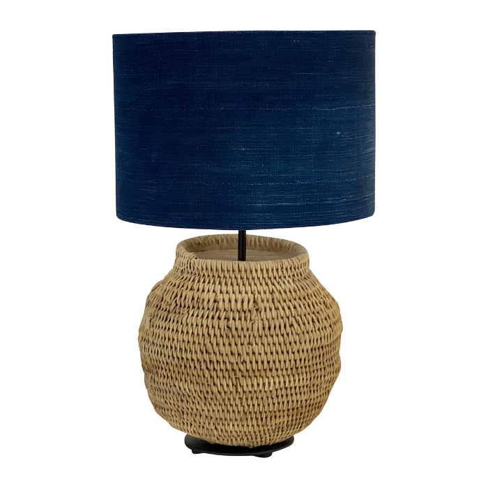 Twining Woven Basket Table Lamp | The Arrangement