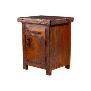 Old Wood Nightstand Gun Drawer