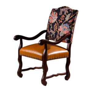 Antelopes Play Black Arm Chair