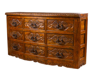 Wood Iron Dresser - Front View