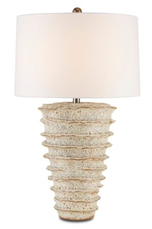 Salima Table Lamp w/Off White Linen Shade