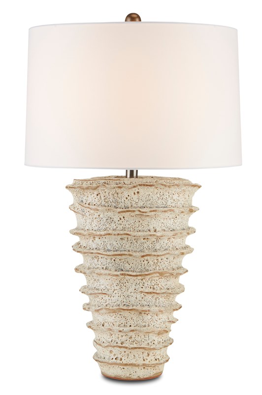 Salima Table Lamp w/Off White Linen Shade