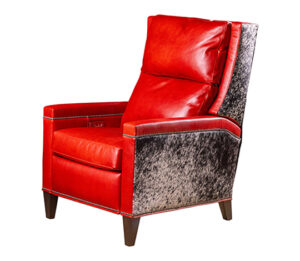 Dakota Red Recliner with Black Pepper outer