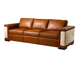 Leather Sofa with Bison Amaretto as a main cover