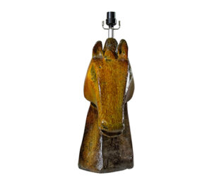 Horse Head Scultpure No Silver Rustico Finish w/Fine Oil Paint