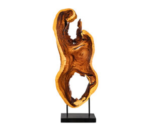 Freeform Sculpture Chamcha Wood Natural -