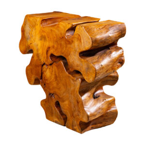 TH111549 Freeform Console Table Natural Finish -