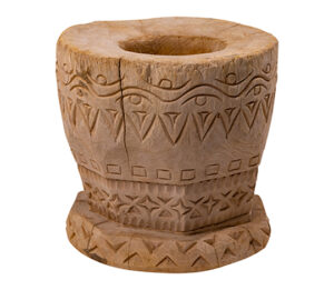 Carved Teak Vase