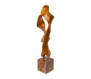 Teak Ribbon Sculpture Natural -