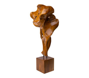 Teak Ribbon Sculpture Natural - .5 .5