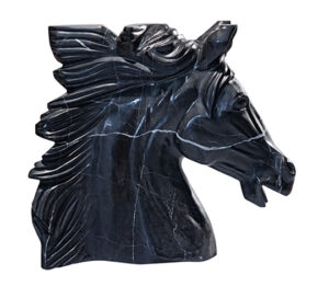Horse Head Black Marble -