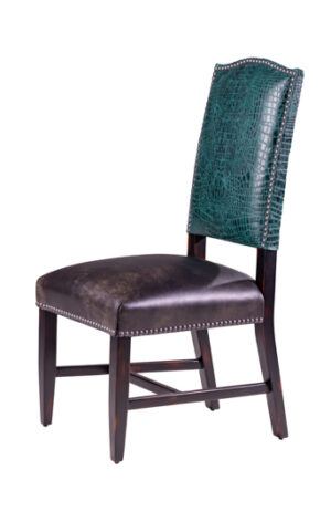 Ally Gator Turquois Petite Side Chair