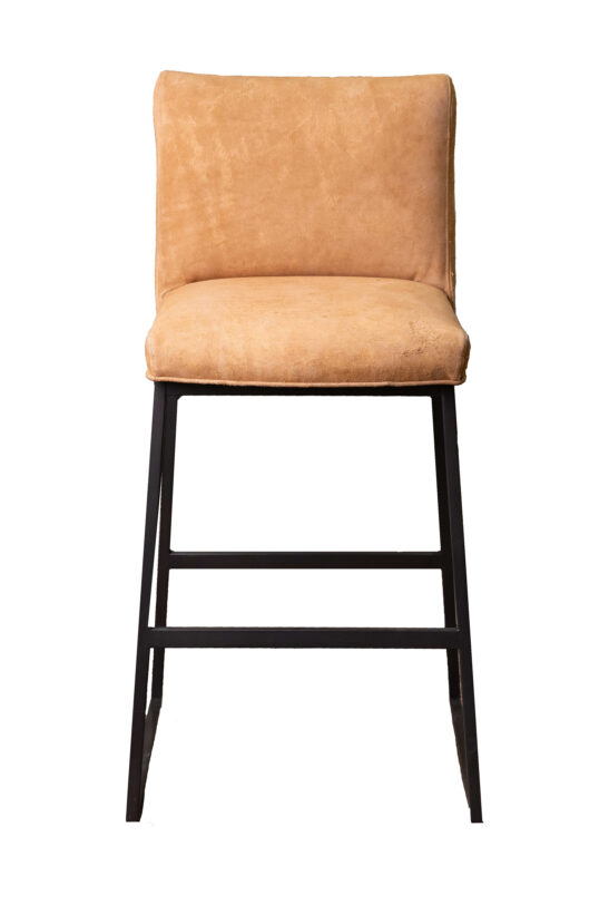 Ines Gunmetal Bar Stool - - Image 2