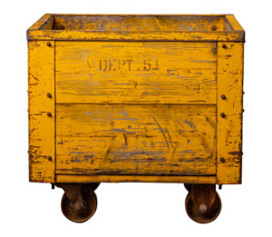 Yellow Cart on Wheels