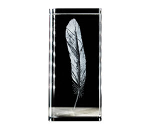 Glass Hologram Feather - .75