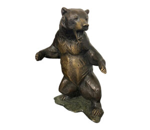 Scultpure inchTaking A Standinch Bronze Bear
