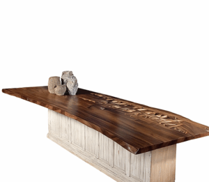 Wood Top Dining Table Wood Base - .5 .5