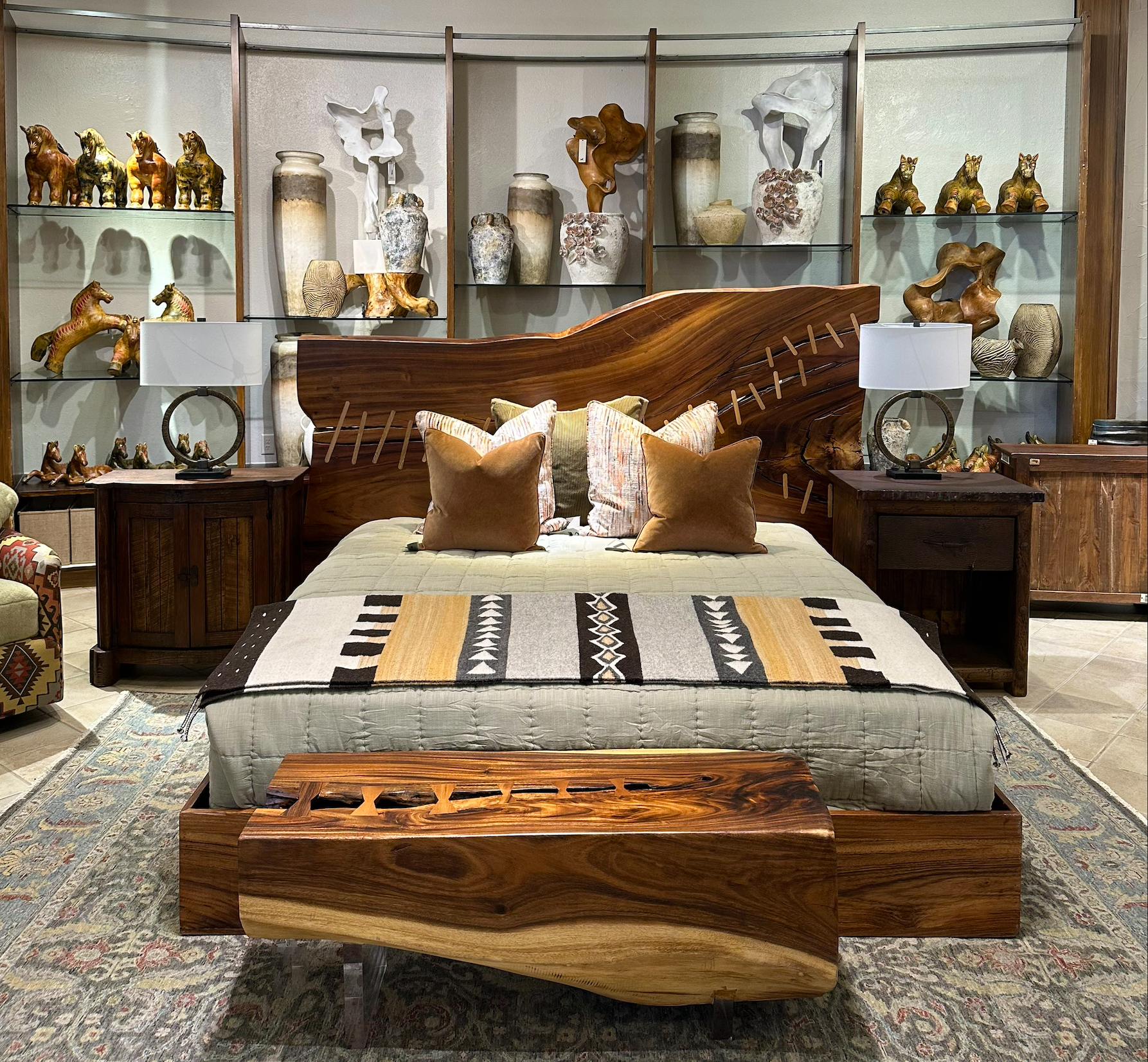 Western designed bed room