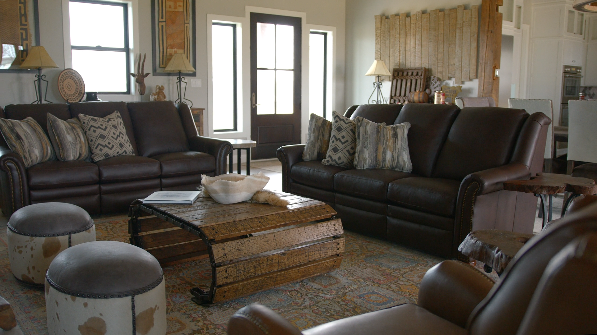Western designed living room