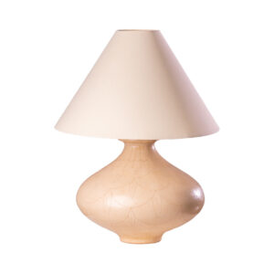 Peach Cream Lamp with Patterns