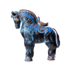 Large Batero Blue and Black Speckled Horse