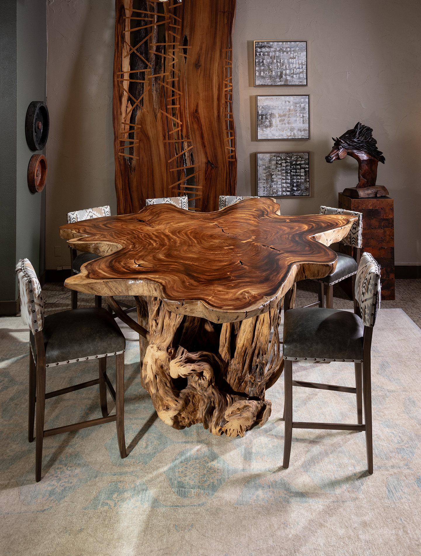 Western designed living room