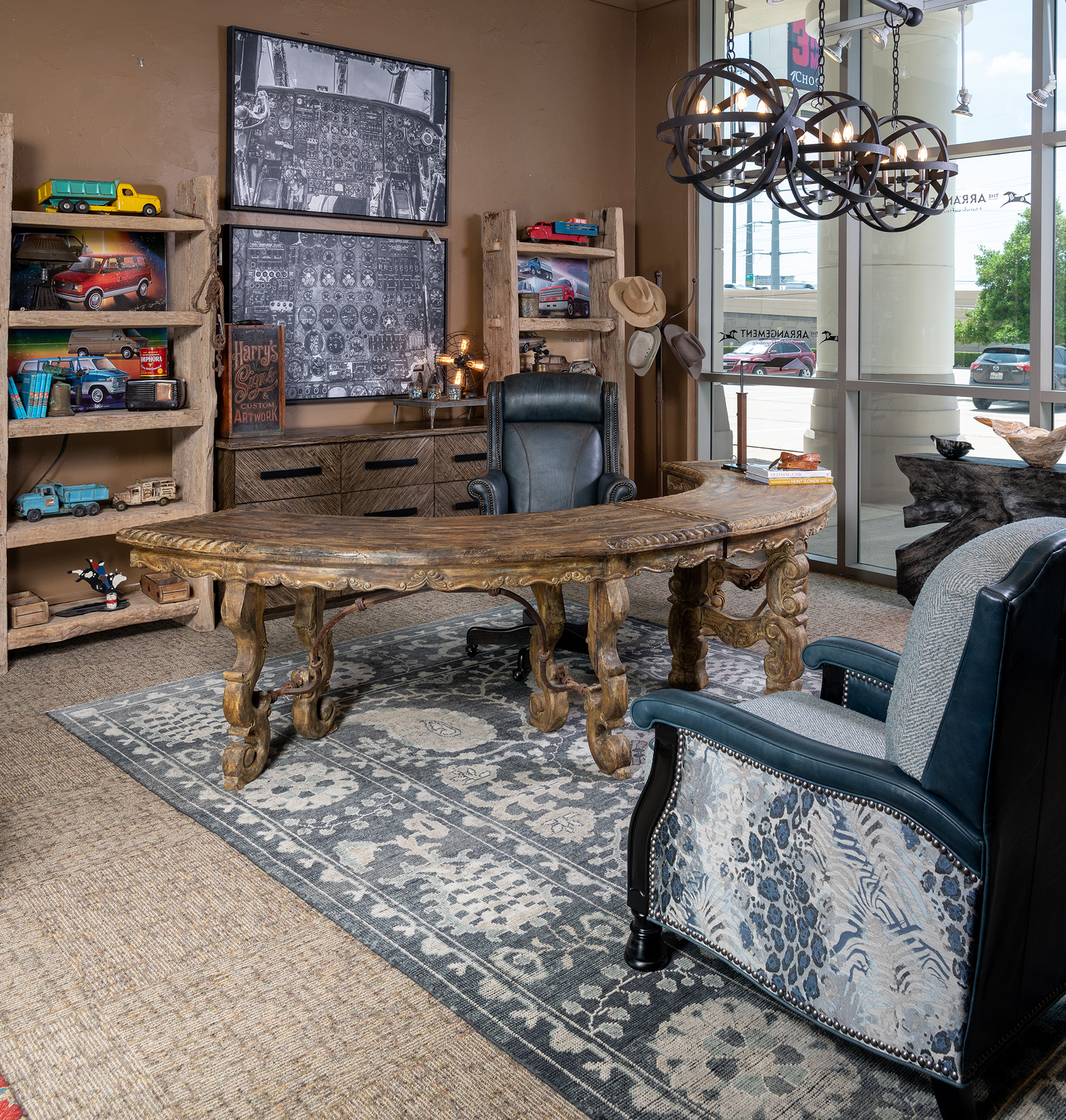 Western designed living room
