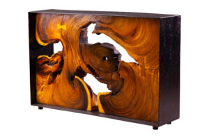 Framed Natural Console Table