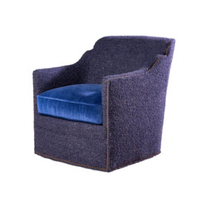 Sherlock Indigo Swivel Chair