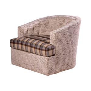Rimba Toast Tufted Swivel Chair