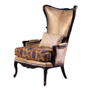 Champagne Gold Wing Chair