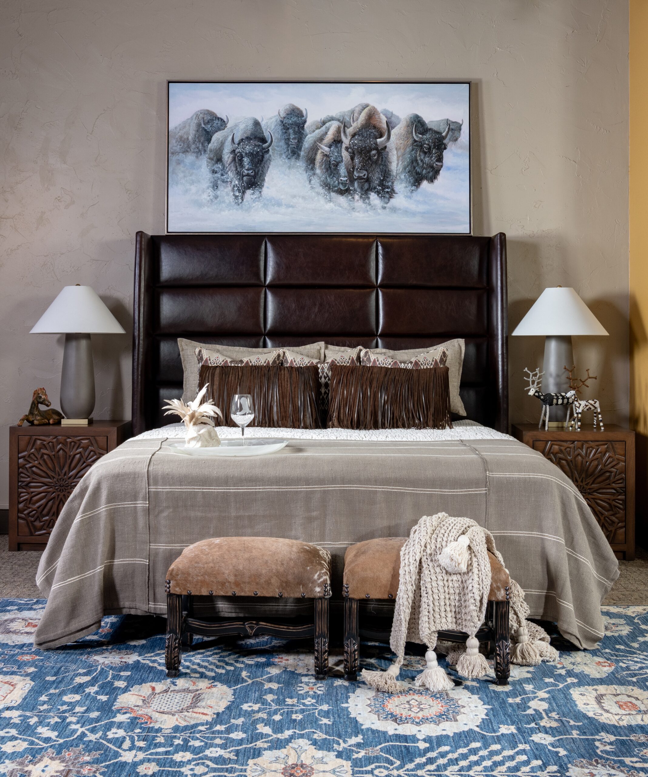 Western designed living room 