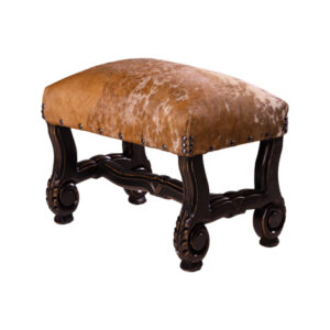 Brindle HOH Ottoman Black Distressed Finish