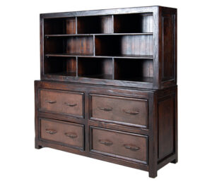 Black Bart Dark Wood Cabinet
