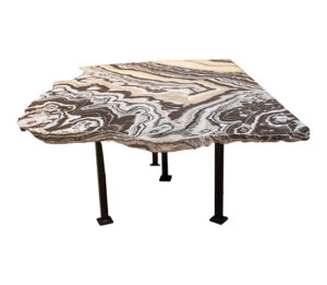 White and Black Onyx Coffee Table