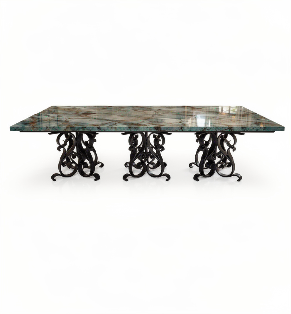 Blue Quartz Dining Table