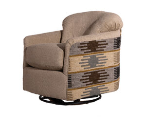 Azru Linen Swivel Chair