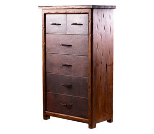 Black Bart High Desert Live Edge 6 Drawer Highboy Dresser