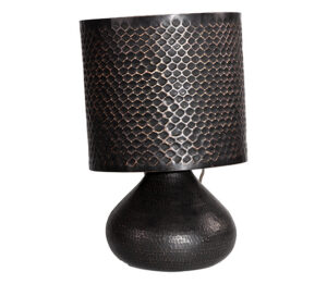 Black Copper Onion Table Lamp