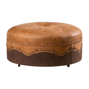 Decorative Scalloped Ottoman