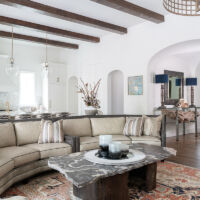 A conversation sofa anchors the room… A conversation sofa anchors the room…